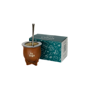 Combo Matero Empresarial Premium –  Mate forrado Personalizado y Bombilla