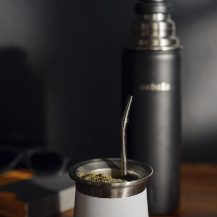 Mate & termo de acero inoxidable