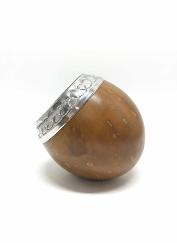 Mate Pulido boquilla alpaca cincelada