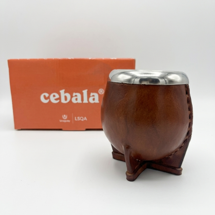 Mate De Calabaza Forrado virola estilo joyero de alpaca