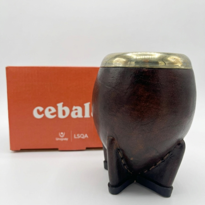 Mate De Calabaza Forrado virola joyero acero